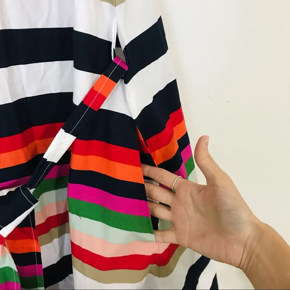 Kate Spade Saturday Striped Trapeze Dress XS